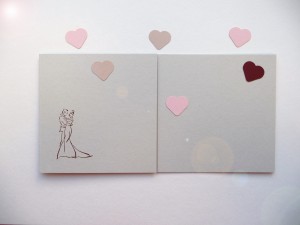 Wedding cards lasered